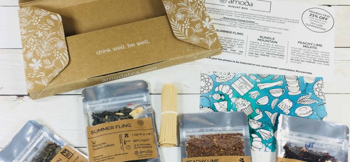 Amoda Tea August 2018 Subscription Box Review + Coupon!