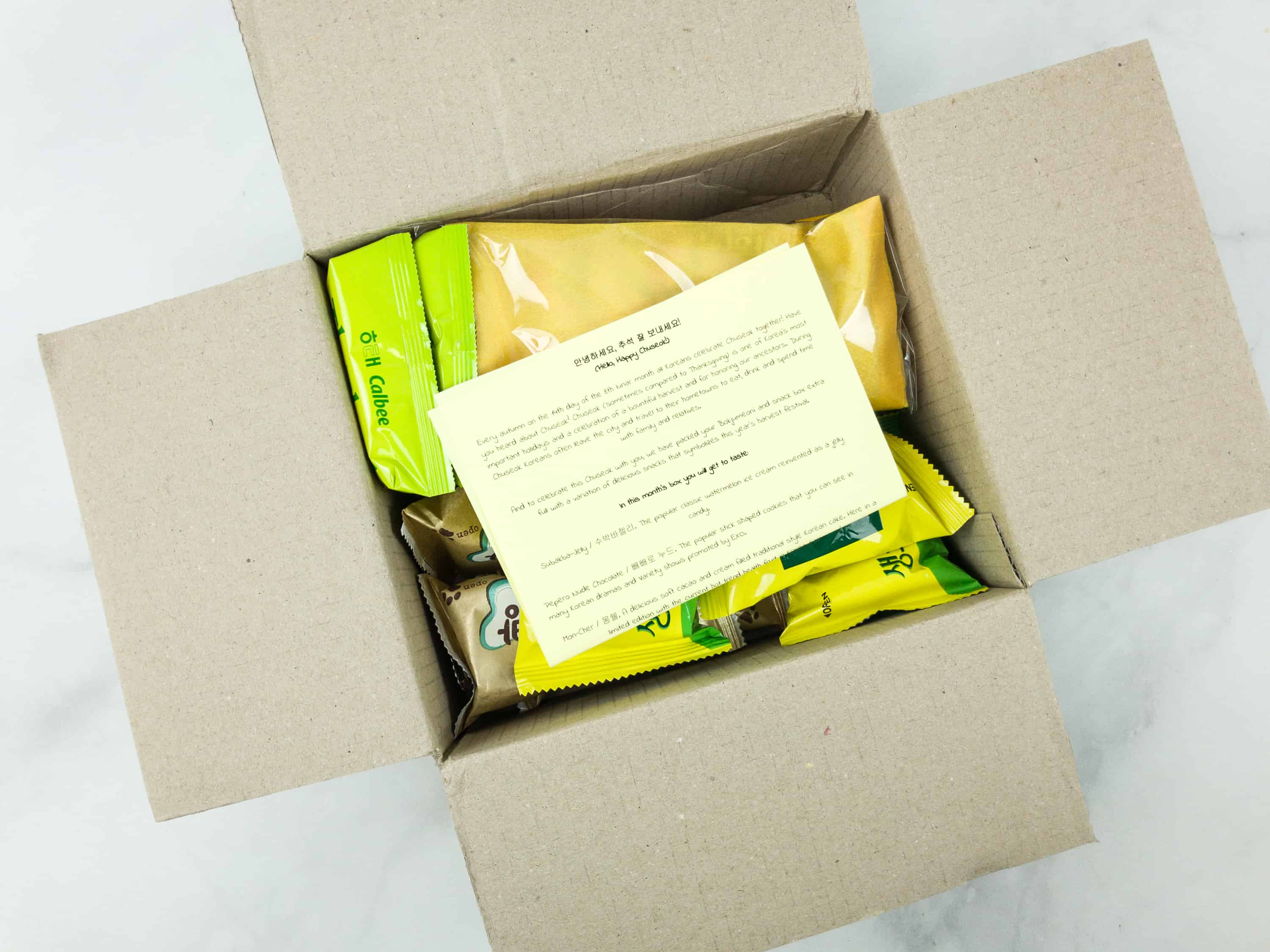 Korean Snack Box September 2018 Subscription Box Review + Coupon ...