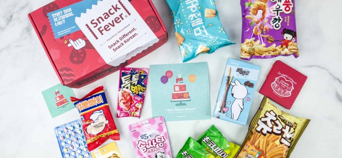 July 2018 Snack Fever Subscription Box Review + Coupon – Original Box
