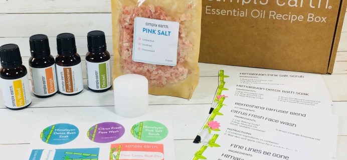 Simply Earth August 2018 Subscription Box Review + Coupons!