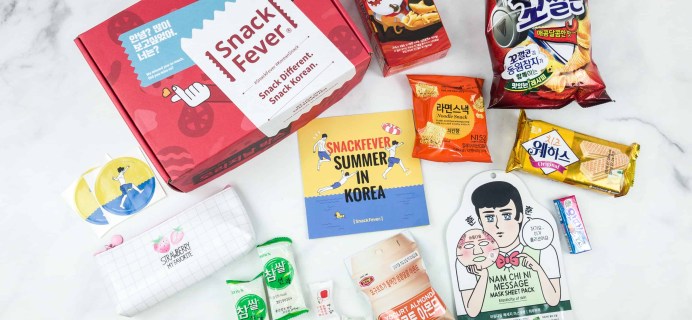 August 2018 Snack Fever Subscription Box Review + Coupon – Original Box