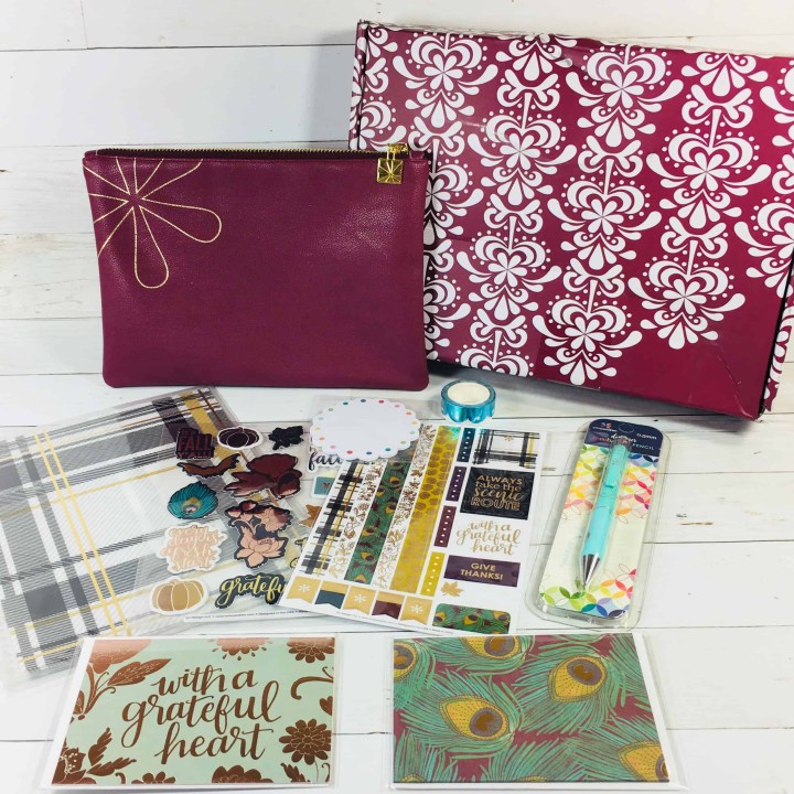 Erin Condren Seasonal Surprise Box Fall 2018 Box Review Hello