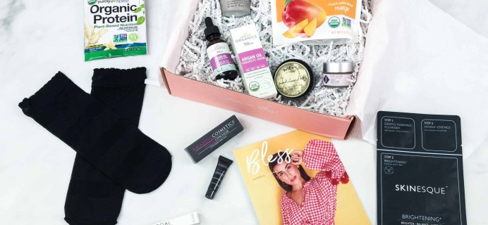 Bless Box August 2018 Subscription Box Review & Coupon