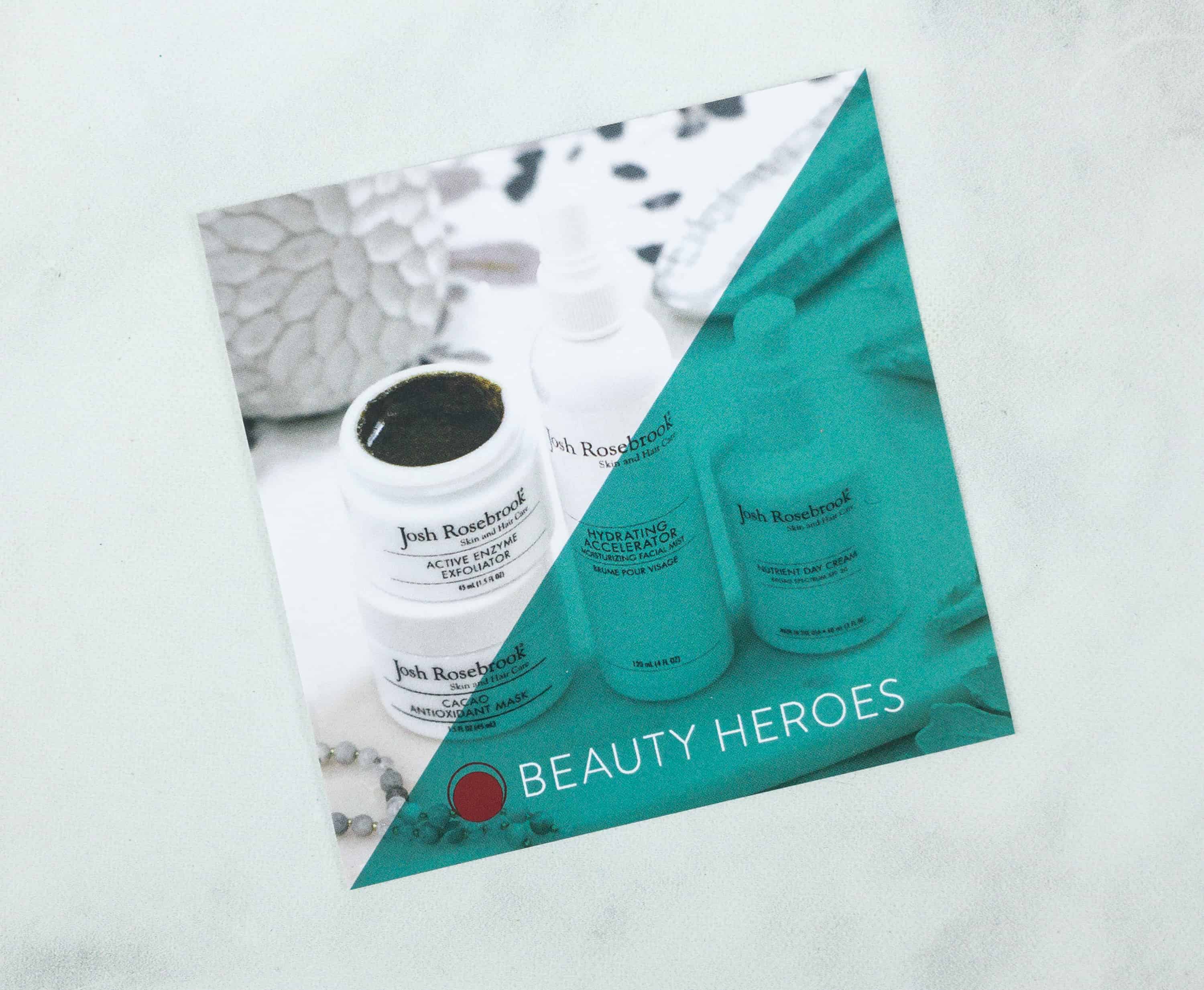 Beauty Heroes September 2018 Subscription Box Review - Hello Subscription