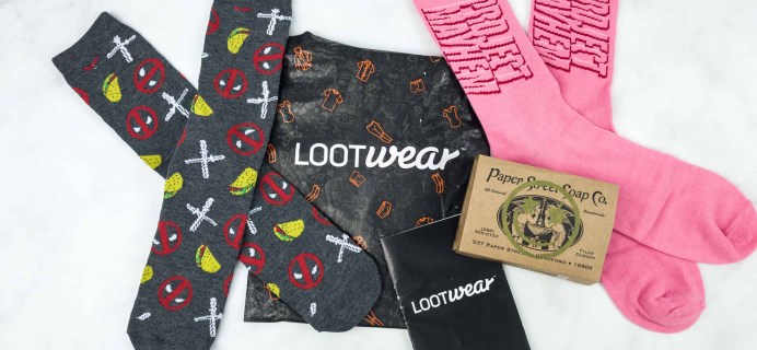 Loot Socks by Loot Crate August 2018 Subscription Box Review & Coupon