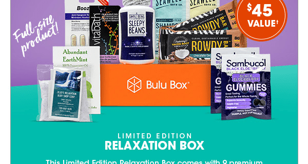 Bulu Box Limited Edition Relaxation Box Now Available + Coupon!