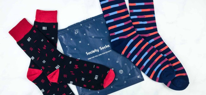 Society Socks September 2018 Subscription Box Review + 50% Off Coupon