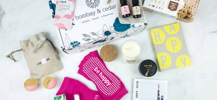Bombay & Cedar September 2018 Subscription Box Review + Coupon