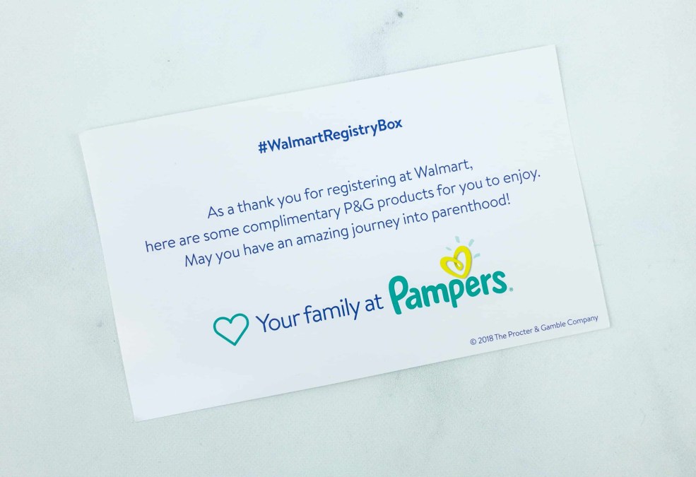 FREE Walmart Baby Registry Box Fall 2018 Subscription Box