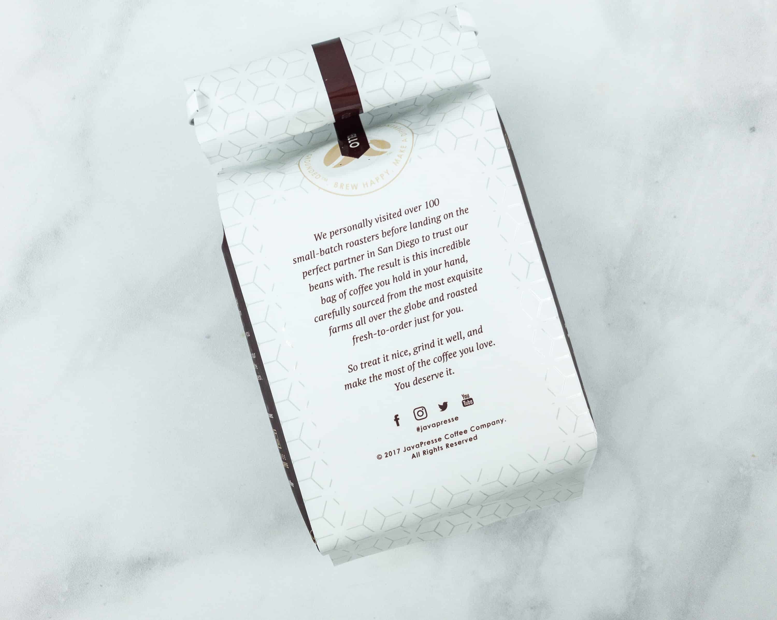 Java Presse Coffee Of The Month Club September 2018 Subscription Box
