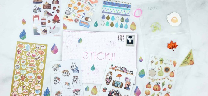 Stickii Club September 2018 Subscription Box Review & Coupon – Cute Pack!