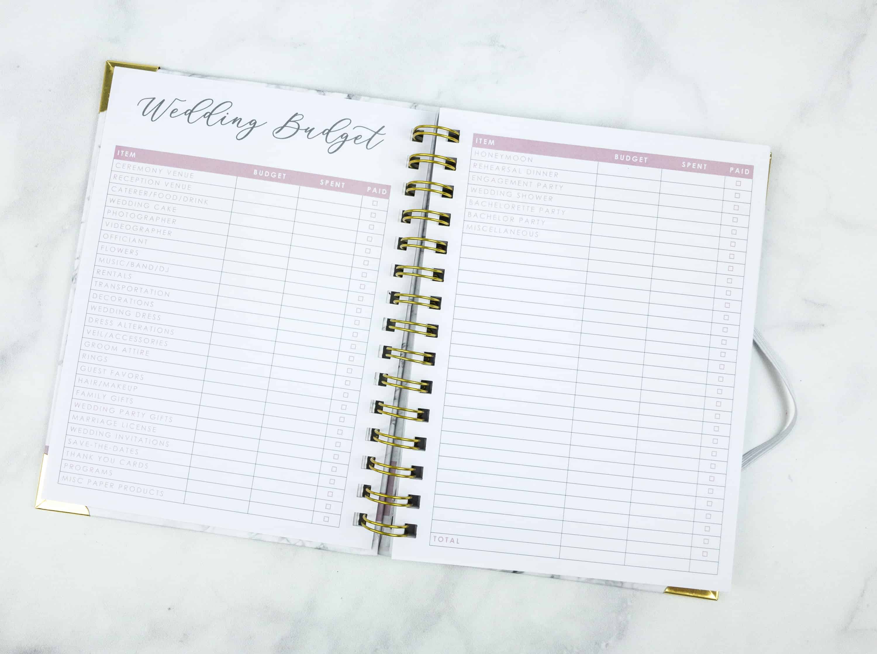 Wedding Planning Notebook – Maeven Bridal Box