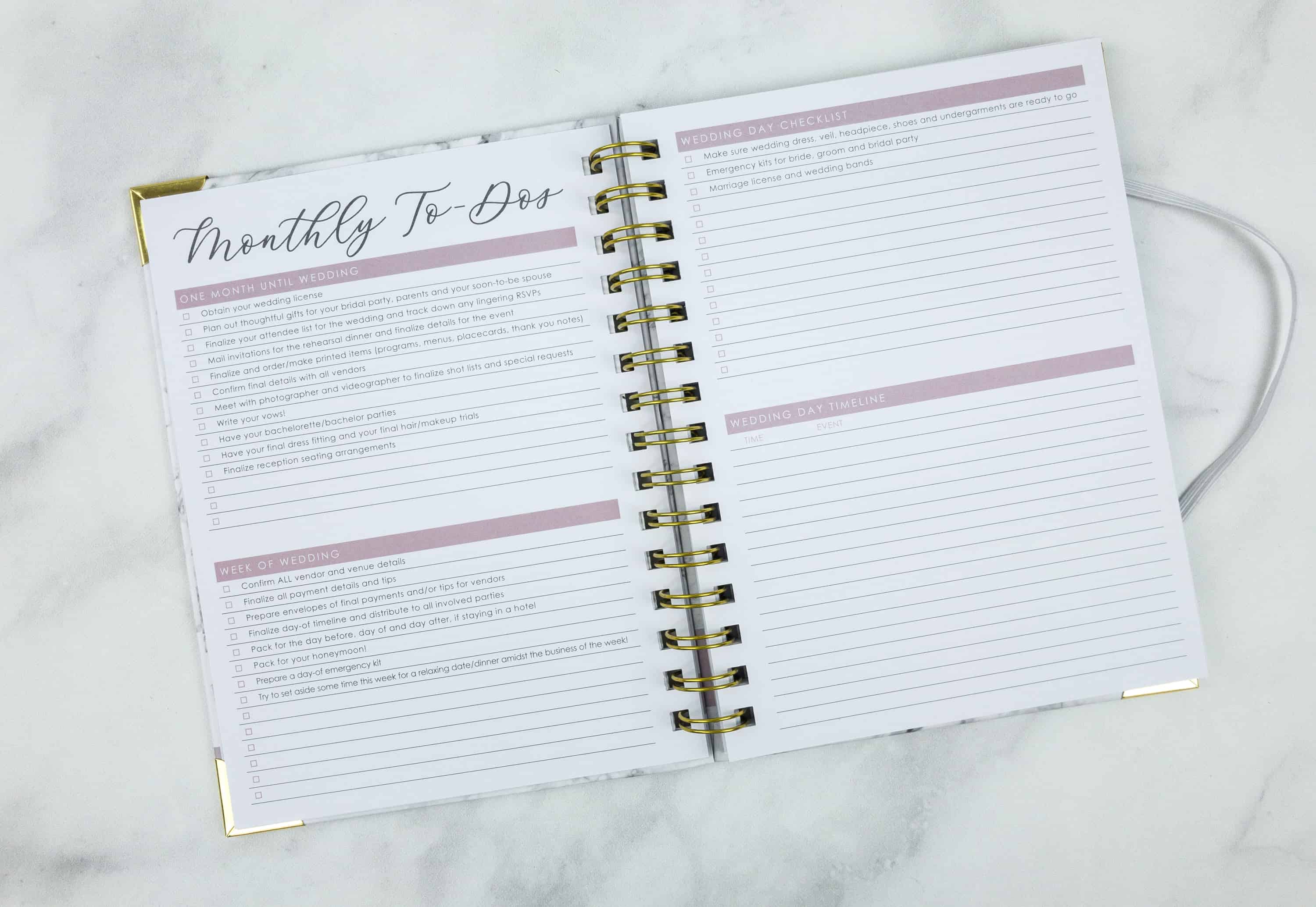 Wedding Planning Notebook – Maeven Bridal Box