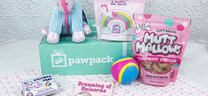 PawPack Dog Subscription Box Review + Coupon – September 2018