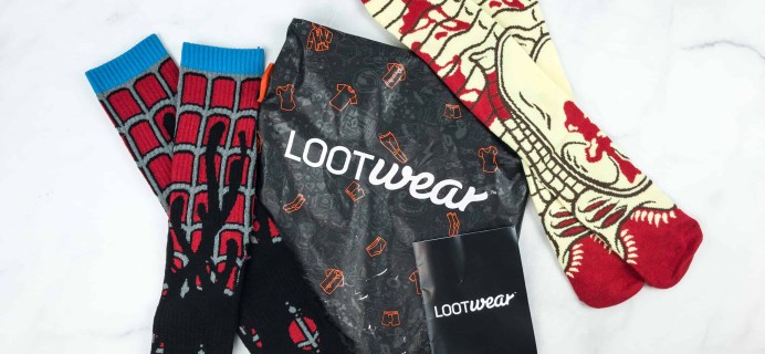 Loot Socks by Loot Crate September 2018 Subscription Box Review & Coupon