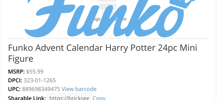 Funko Harry Potter Advent Calendar Coming Soon!