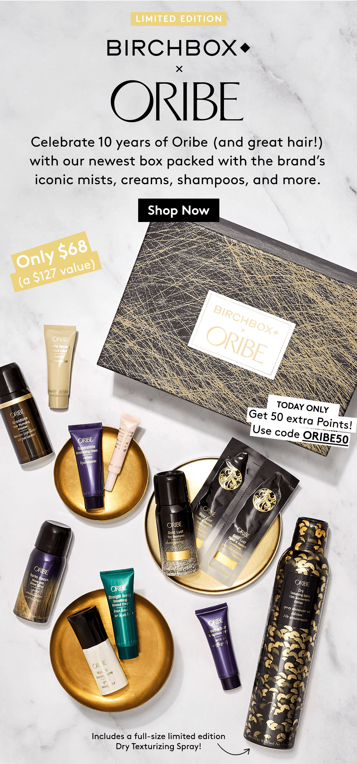 Oribe x Birchbox Limited Edition Box Available Now + Coupon! hello