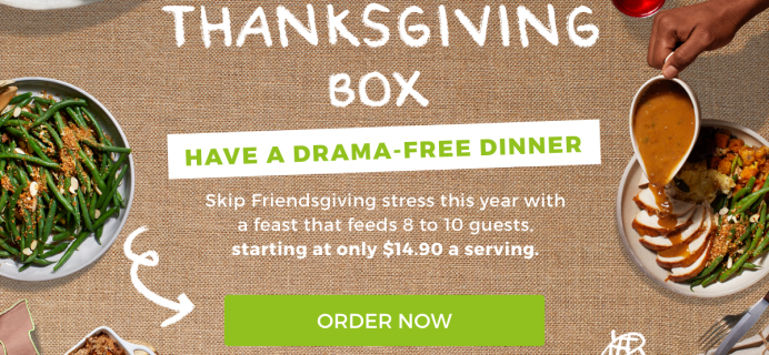 Hello Fresh Thanksgiving Box Available Now + Coupon!