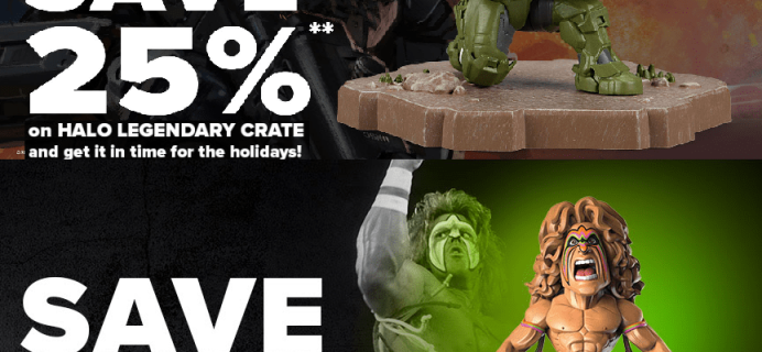 Loot Crate Coupon: Get 25% Off Halo Legendary Crate & WWE Slam Crate!