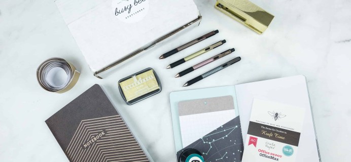 Busy Bee Stationery October 2018 Subscription Box Review
