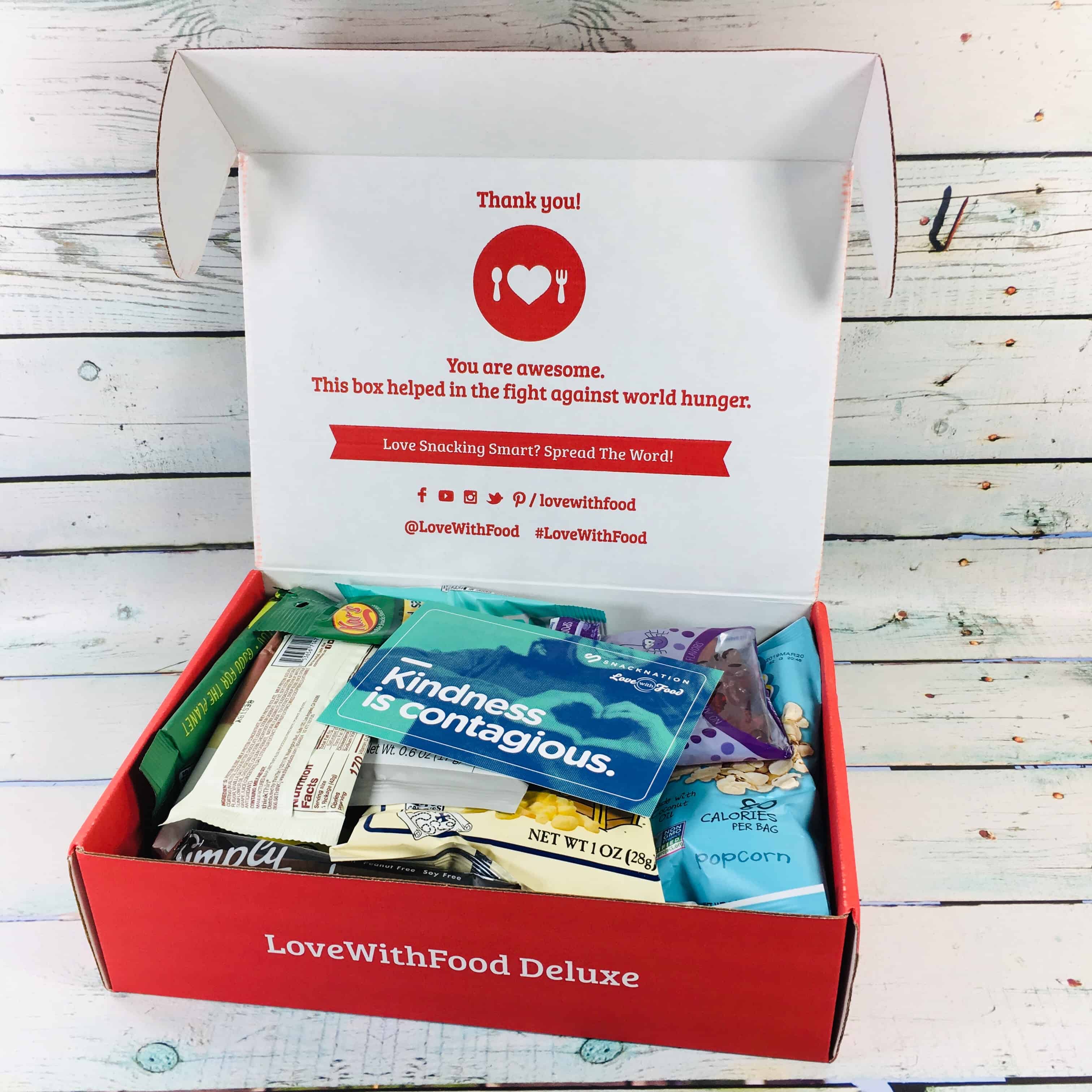 Love With Food October 18 Deluxe Box Review Coupon Hello Subscription