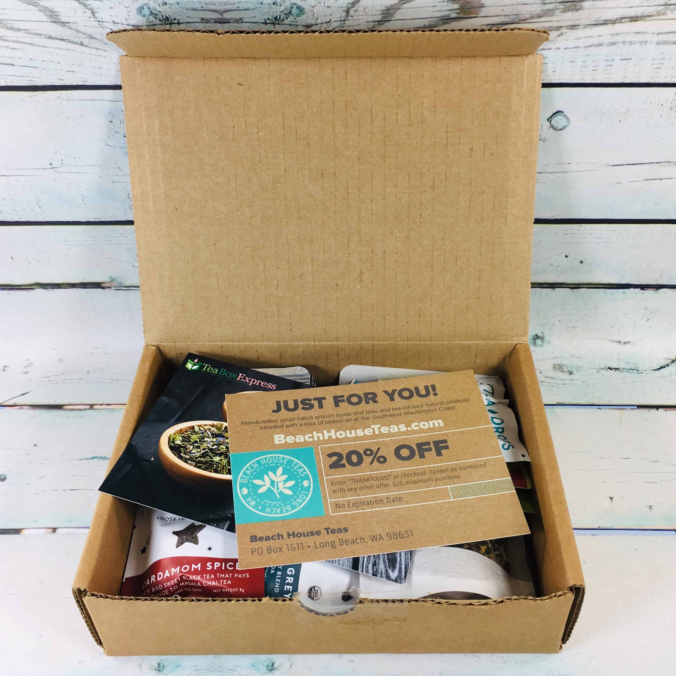 Tea Box Express October 2018 Subscription Review & Coupon Hello