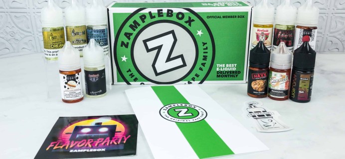 Zamplebox E-Juice October 2018 Subscription Box Review + Coupon!