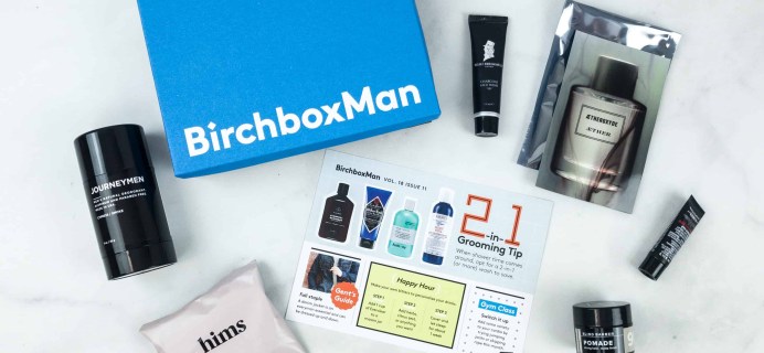 Birchbox Man Plus November 2018 Subscription Box Review & Coupon