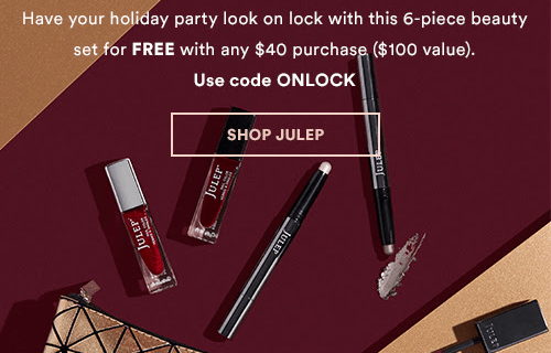 Julep Gift With Purchase Code: Get FREE The Look 6-Piece Beauty Set With Any $40 Purchase!