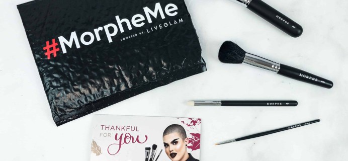 MorpheMe Brush Club November 2018 Subscription Box Review + Free Brush Coupon!