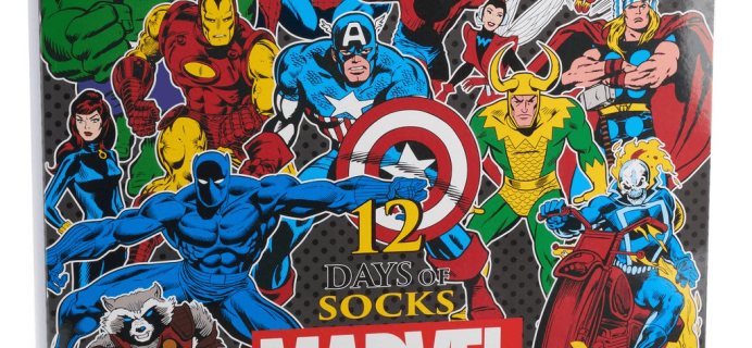2018 Marvel Socks Advent Calendar Available Now!