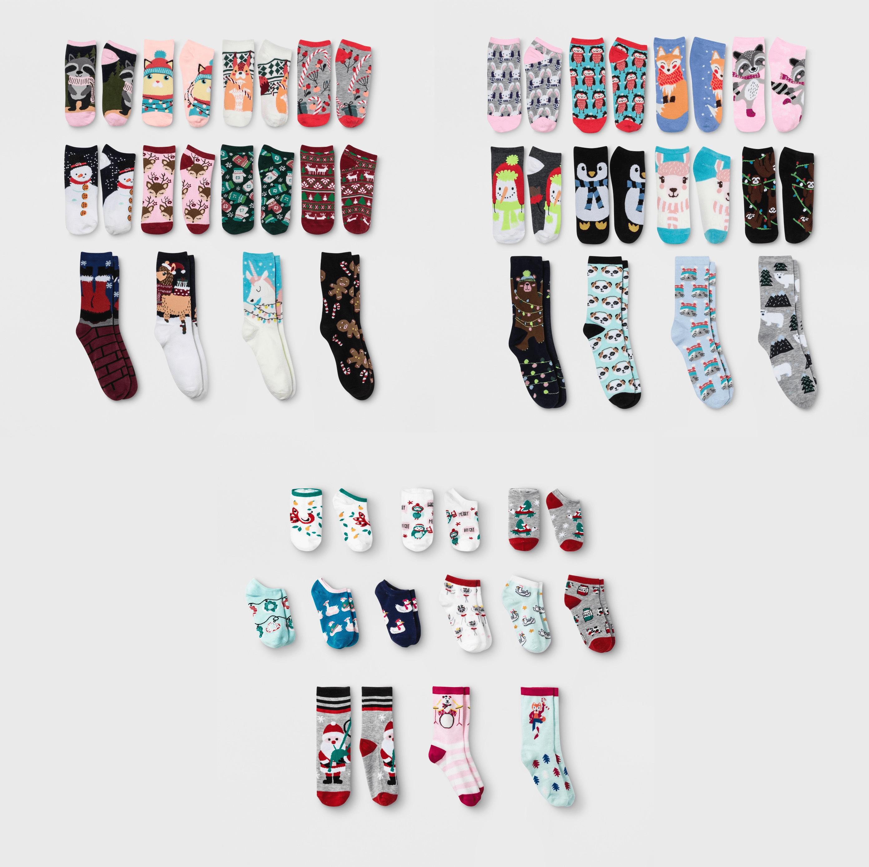 Christmas Holiday 5.5-8.5 Children’s Small NEW Target 12 Days of Socks 