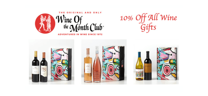The Original and Only Wine of the Month Club Early Holiday Sale: Get 10% Off On All Wine Gifts!