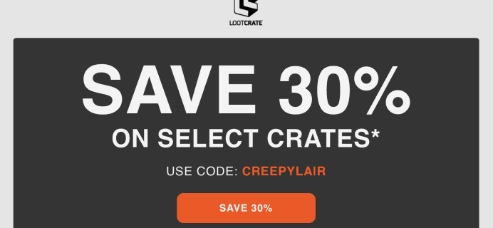 Loot Crate Coupon: Get 30% Off Core Crate, Loot Fright, and Marvel Gear + Goods Subscriptions!