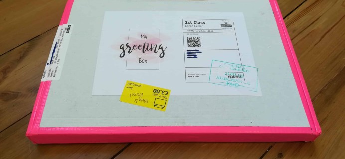 My Greeting Box Subscription Box Review October 2018