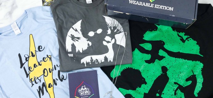 Geek Gear World of Wizardry Wearables October 2018 Subscription Box Review + Coupon