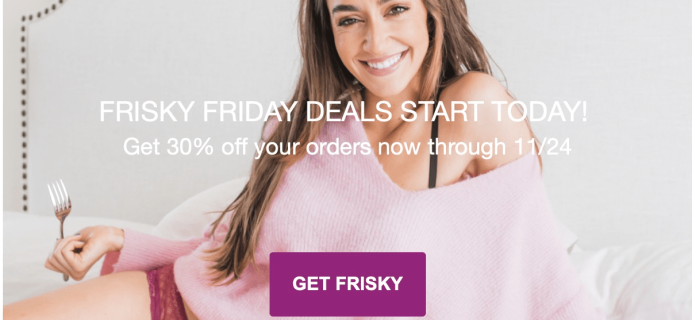Frisky Britches Black Friday Coupon: 30% Off Subscriptions!