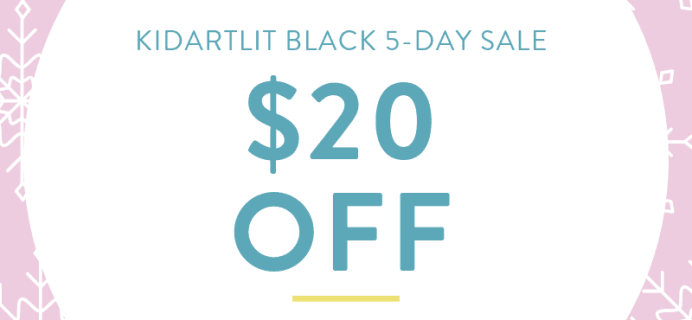 KidArtLit Cyber Monday Coupon: Save $20 on Prepaid Subscriptions!