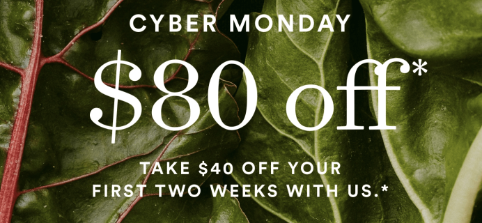 Plated Cyber Monday 2018 Coupon: Save $80 On First TWO Boxes!
