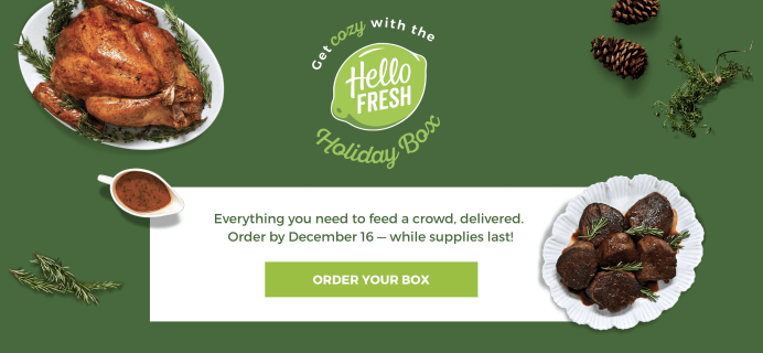 Hello Fresh Holiday Boxes Available For Pre-Order Now!