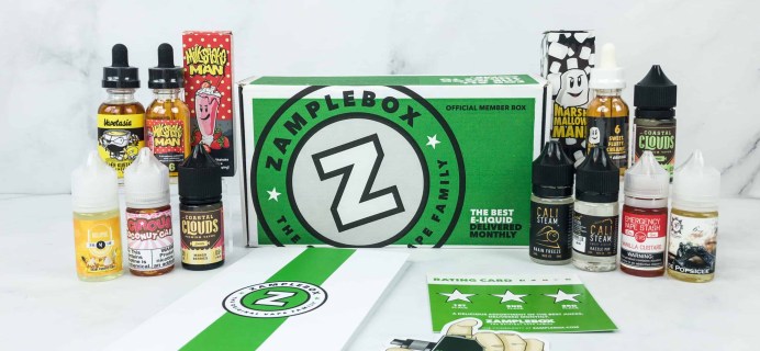 Zamplebox E-Juice November 2018 Subscription Box Review + Coupon!