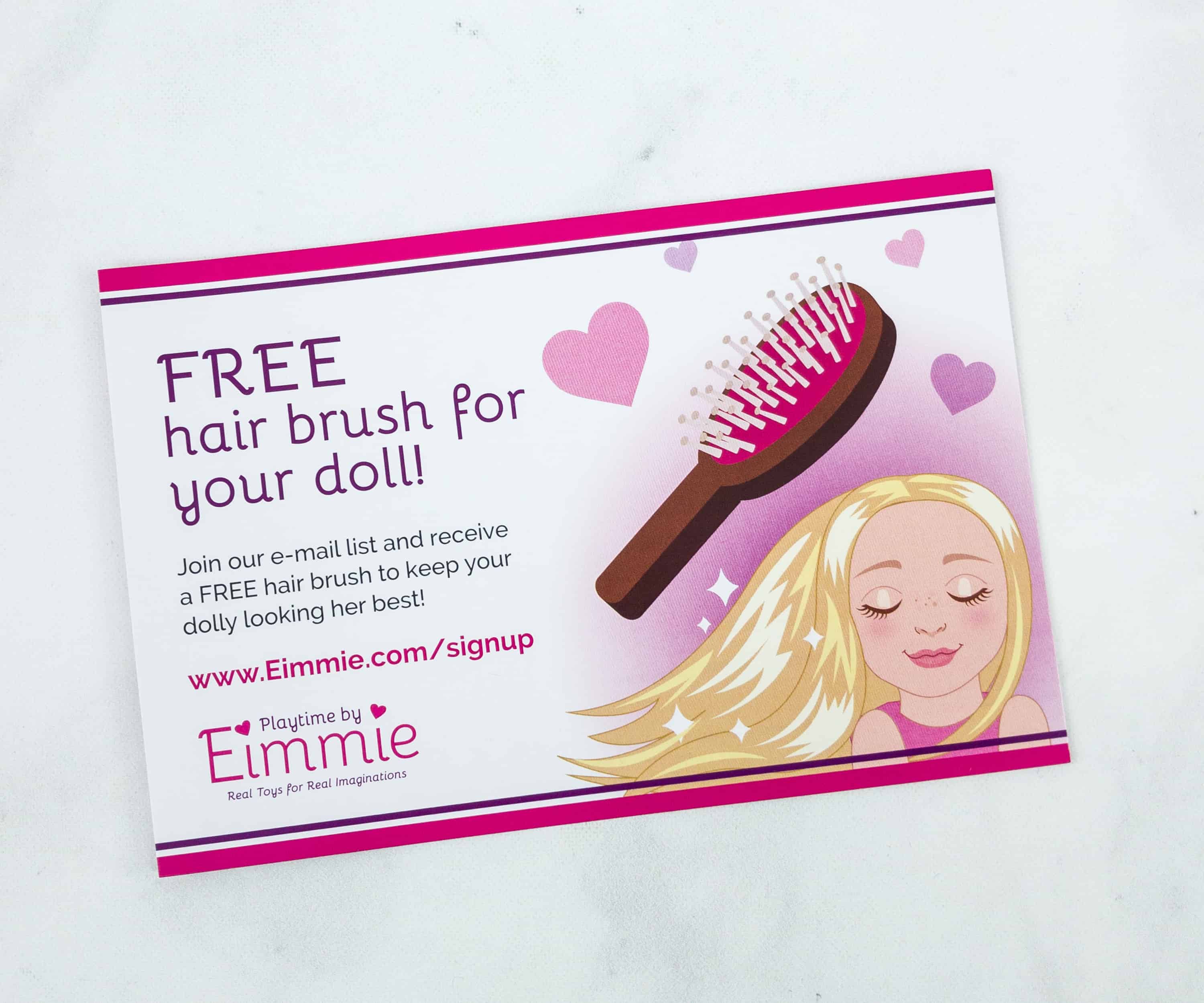 Playtime by Eimmie Hairbrush for 18 Inch Dolls