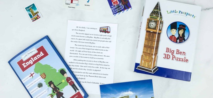 Little Passports World Edition Subscription Box Review + Coupon – ENGLAND