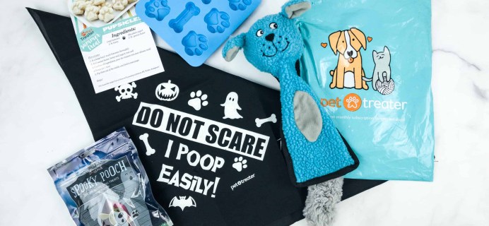 Pet Treater Dog Pack October 2018 Subscription Box Review + Coupon!