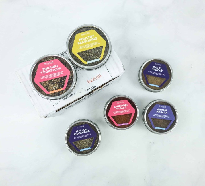 Raw Spice Bar December 2018 Subscription Box Review + Coupon Hello