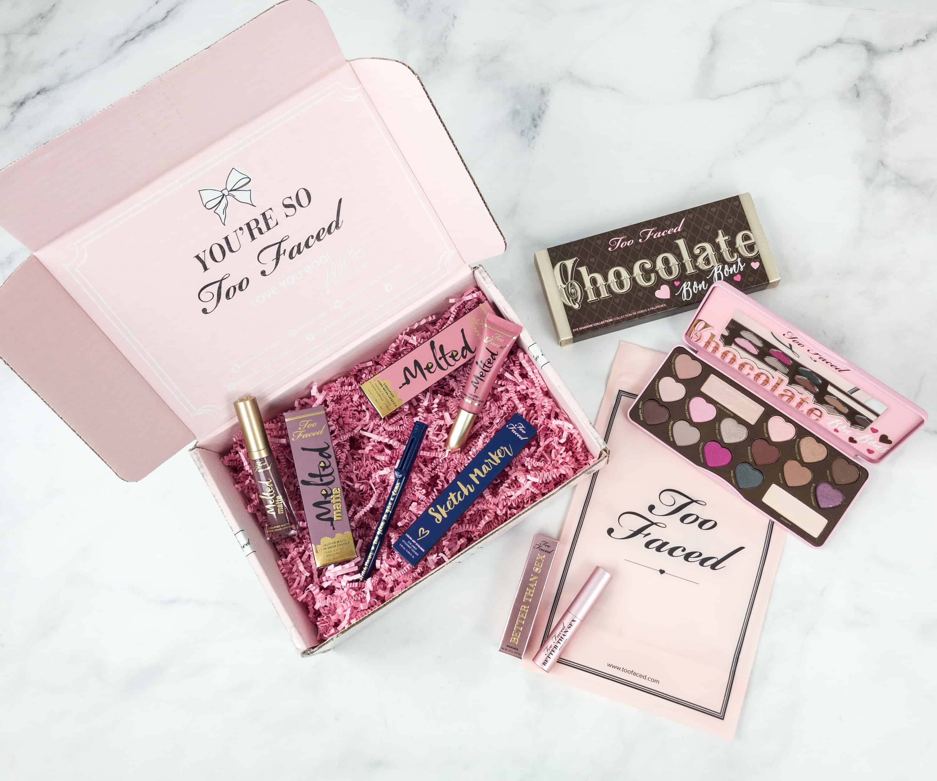 Too Faced Cyber Monday 2018 Mystery Bag Review Hello Subscription