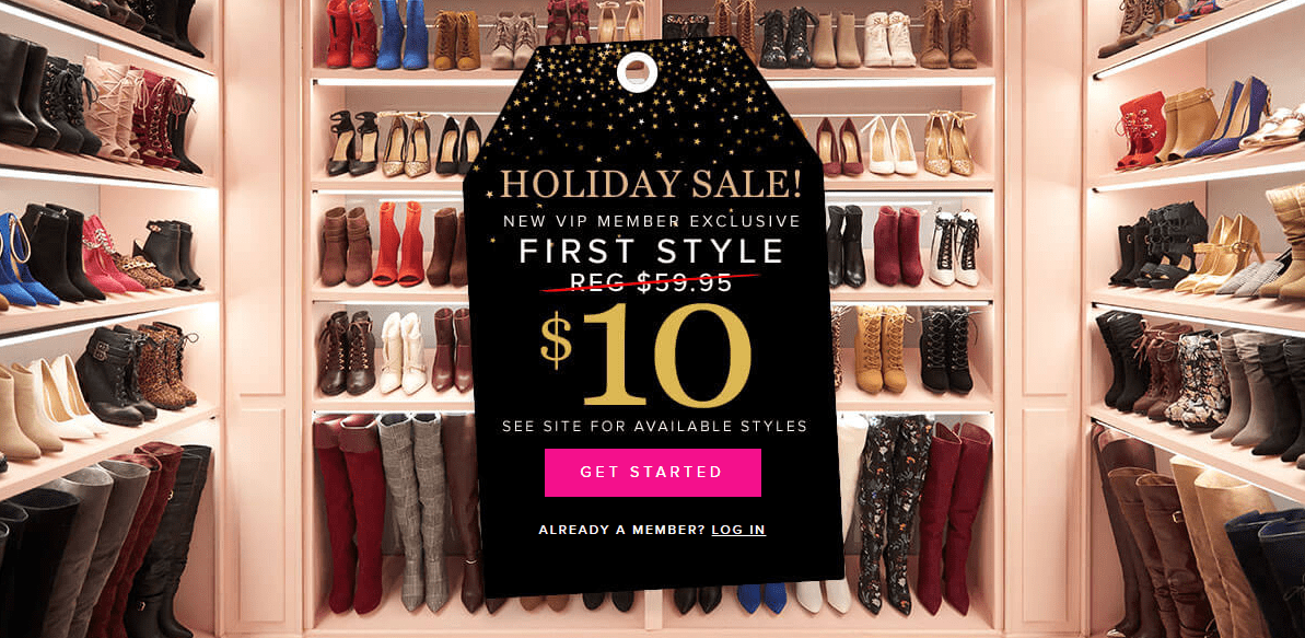 Shoedazzle Holiday Sale: Get Your First 