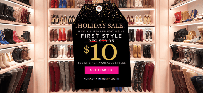 Shoedazzle Holiday Sale: Get Your First Style For Only $10!