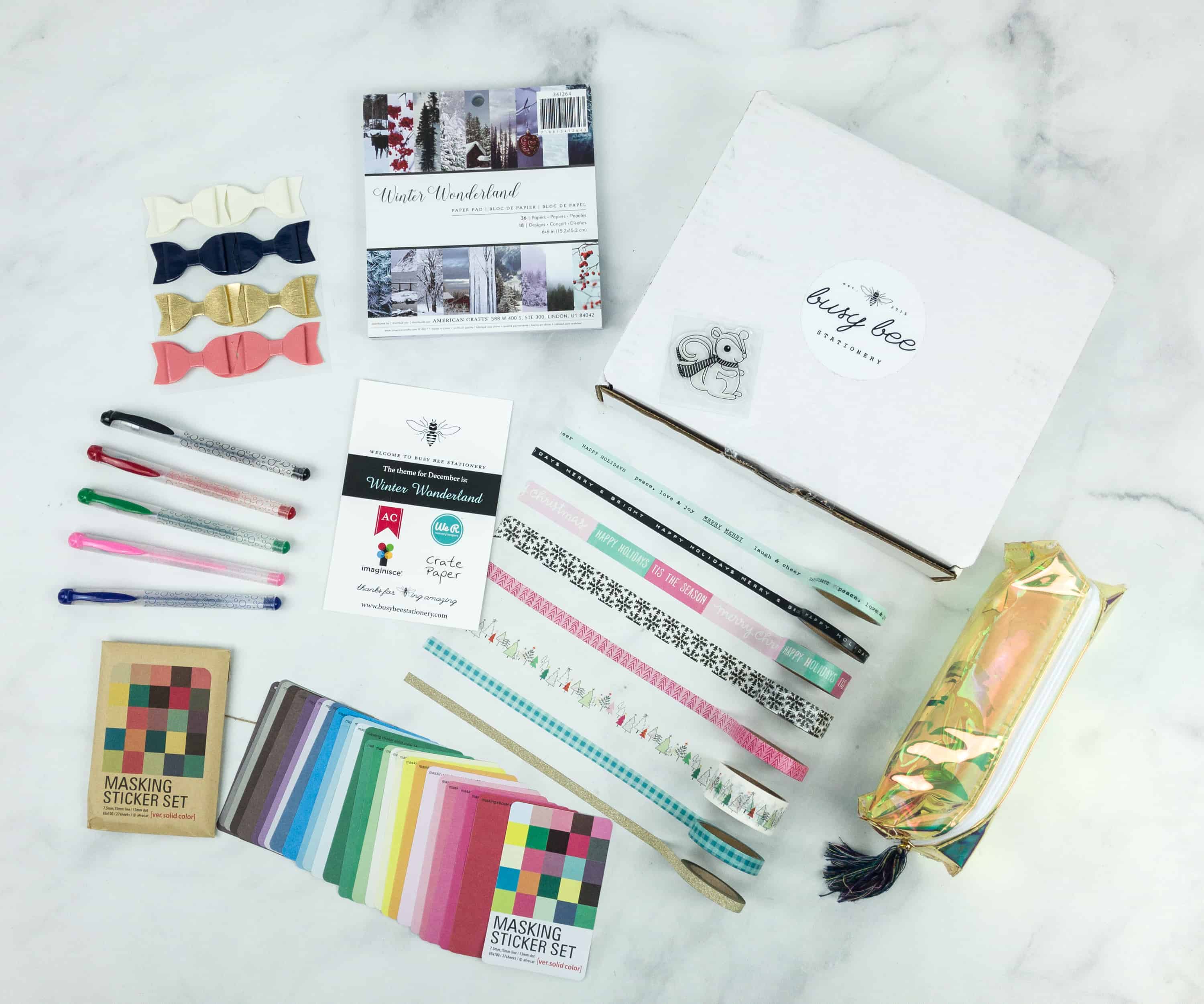 Busy Bee Stationery December 2018 Subscription Box Review - Hello ...