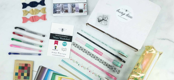 Busy Bee Stationery December 2018 Subscription Box Review